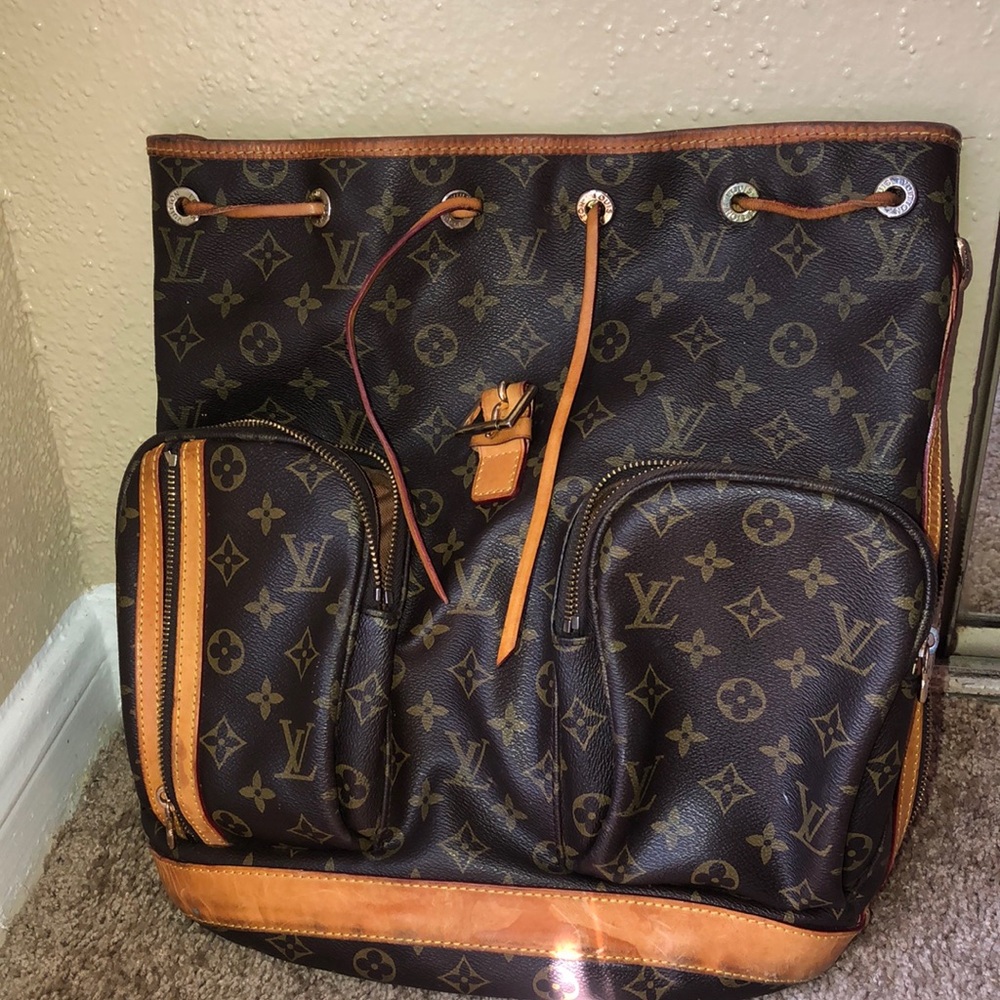 Louis Vuitton leather bookbag